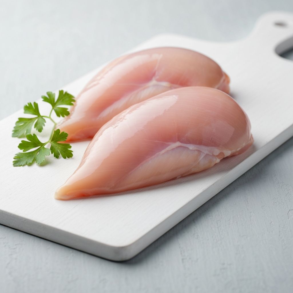 Raw chicken breasts